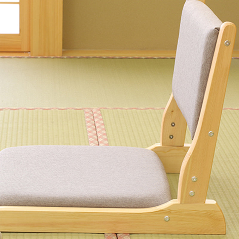 Chaise sans bras en lin16.9 "L x 20,8" W x 18,1 "H Chaise d'image en bois massif