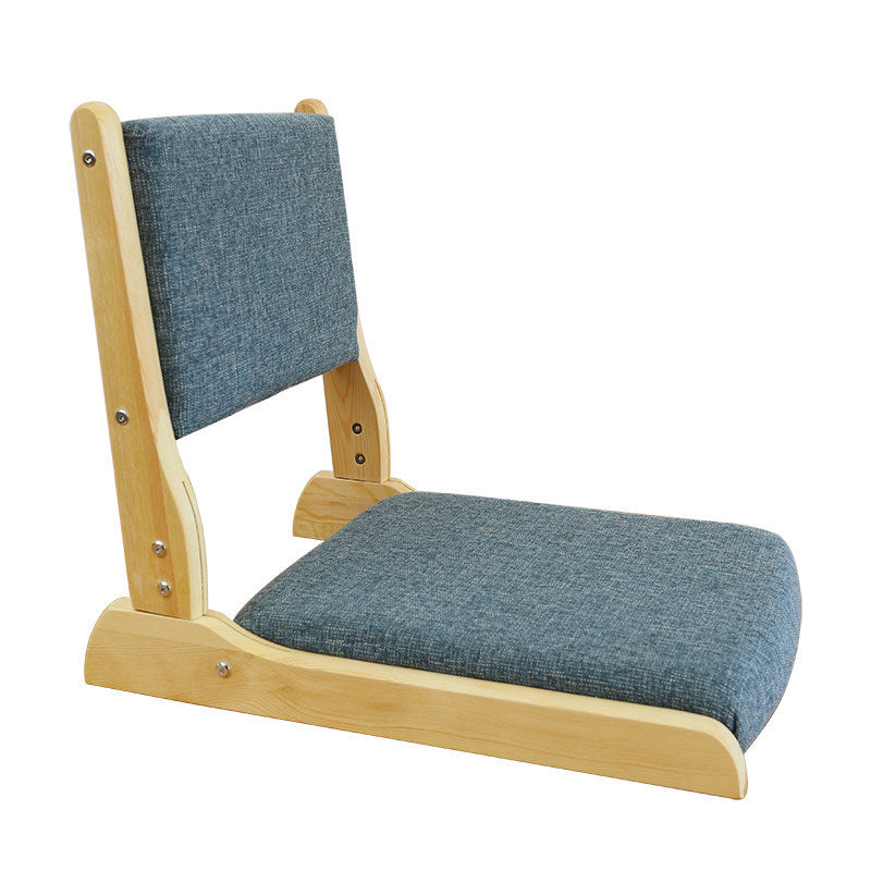 Chaise sans bras en lin16.9 "L x 20,8" W x 18,1 "H Chaise d'image en bois massif