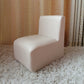 PU Armless Chair10.2"L x12.2"W x 13.7"H Solid Wood Frame Chair for Living Room