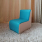 PU Armless Chair10.2"L x12.2"W x 13.7"H Solid Wood Frame Chair for Living Room