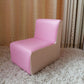 PU Armless Chair10.2"L x12.2"W x 13.7"H Solid Wood Frame Chair for Living Room