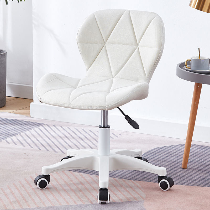 Silla sin brazo 22.4 "l x18.5" w x25.9h "silla de ruedas giratorias para sala de estar