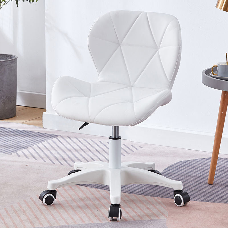 Silla sin brazo 22.4 "l x18.5" w x25.9h "silla de ruedas giratorias para sala de estar