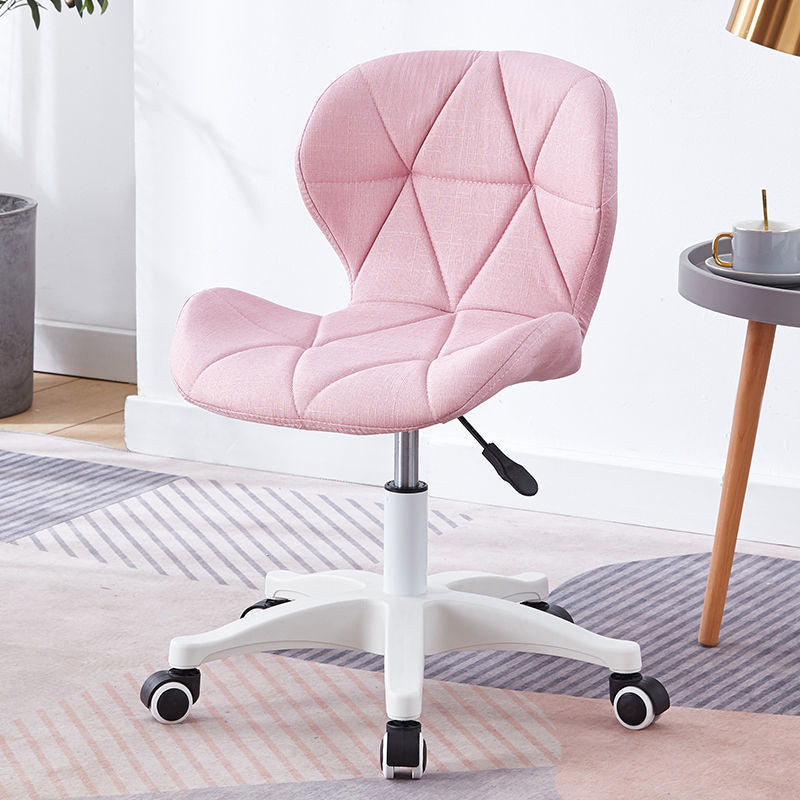 Silla sin brazo 22.4 "l x18.5" w x25.9h "silla de ruedas giratorias para sala de estar