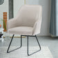 Chaise en cuir fausse 22,4 "L x21,6" W x32.6 "H ARMS INCLUS INCLUS POUR LE SOIR