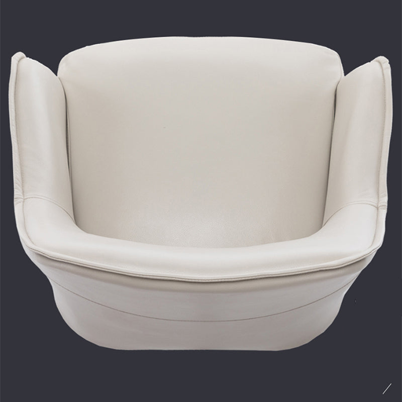 Chaise en cuir fausse 22,4 "L x21,6" W x32.6 "H ARMS INCLUS INCLUS POUR LE SOIR