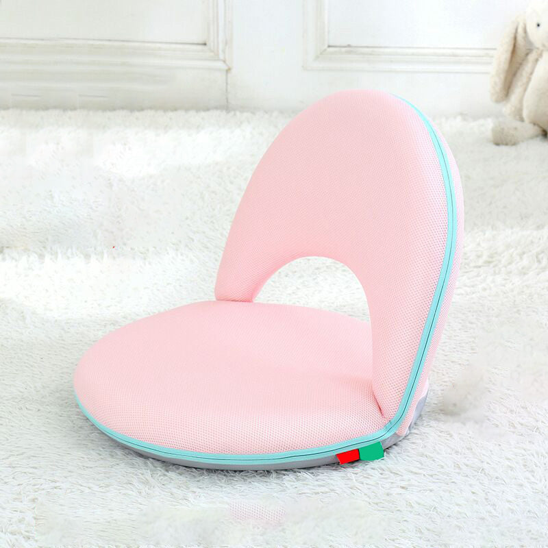 Fabric Accent Tight Back Chair Lounge Chair for Bedroom and Living room Pink Armless Clearhalo 'Accent Chairs' 'accent_chairs' 'Chairs & Seating' 'furn' 'furn_accent_chairs' 'Furniture' 'Living Room Furniture' 5515614