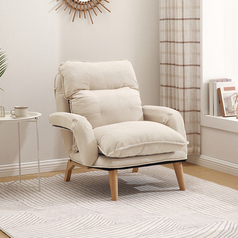 Chaise convertible en velours avec chaise de bras arrière cousu pour appartement