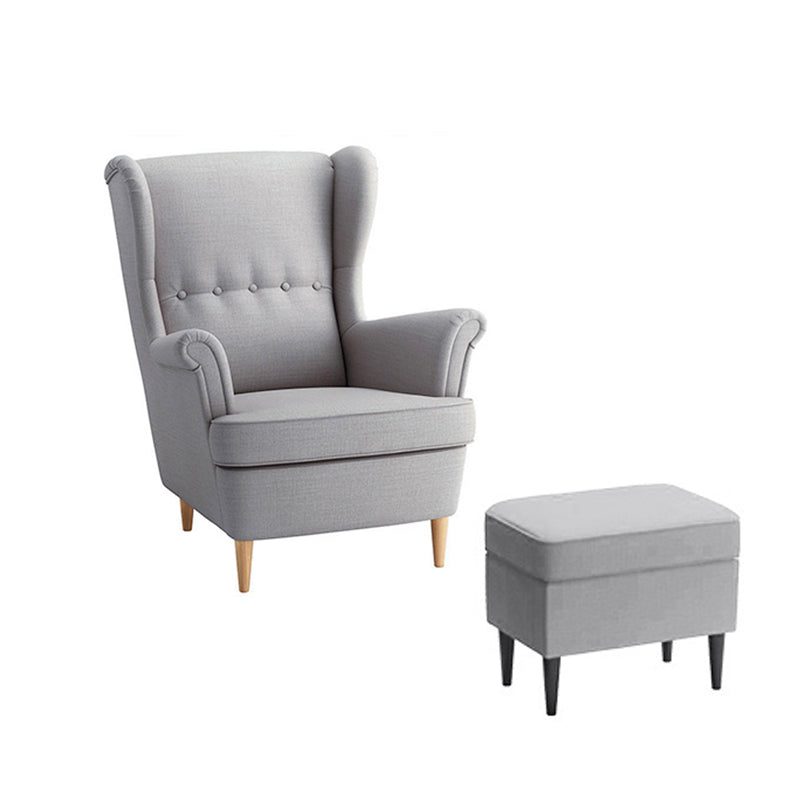 Chaire de Wingback 31.49 "L x 37,79" W x 39,76 "H Armes incluses Chaise d'armes évasées