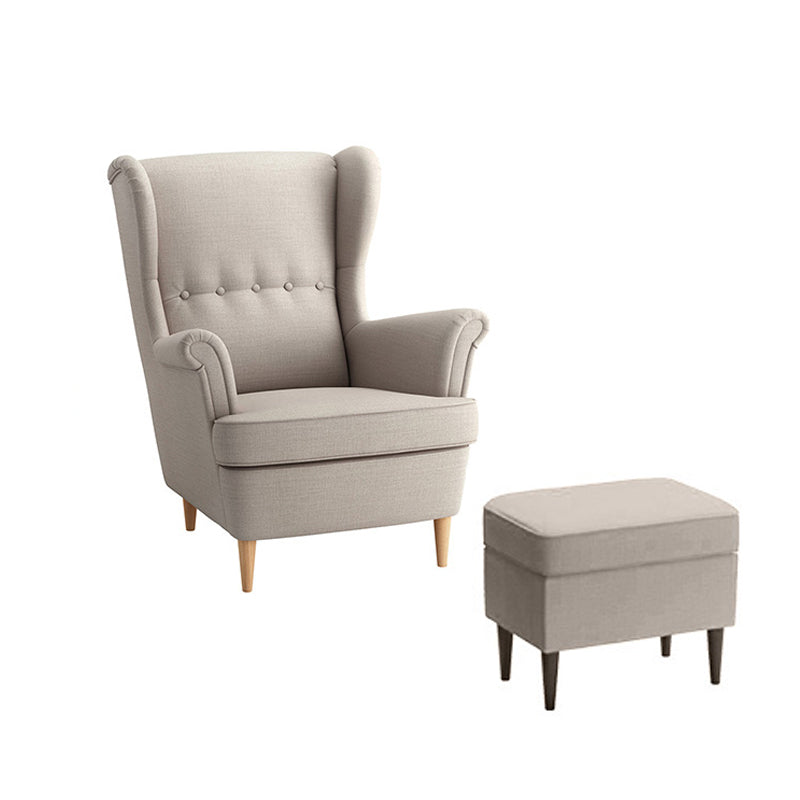 Chaire de Wingback 31.49 "L x 37,79" W x 39,76 "H Armes incluses Chaise d'armes évasées