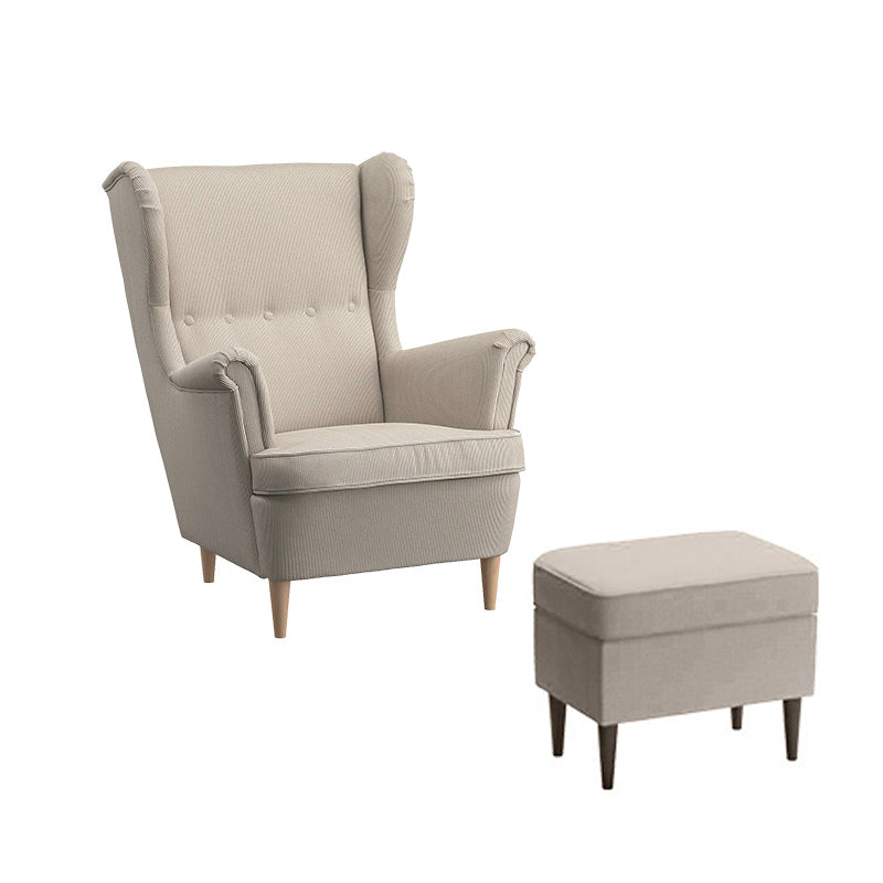 Chaire de Wingback 31.49 "L x 37,79" W x 39,76 "H Armes incluses Chaise d'armes évasées