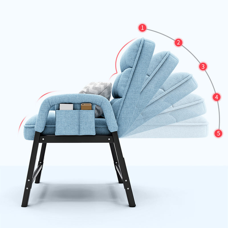 Linen Blend Convertible Chair with Storage for Apartment Chair Clearhalo 'Accent Chairs' 'accent_chairs' 'Chairs & Seating' 'furn' 'furn_accent_chairs' 'Furniture' 'Living Room Furniture' 5515672