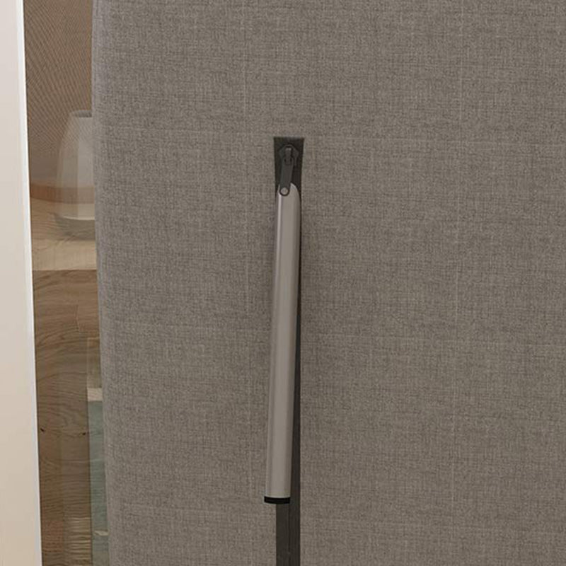 Chaise pivotante à bras carré en cuir / lin chaise pour appartement