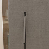 Chaise pivotante à bras carré en cuir / lin chaise pour appartement