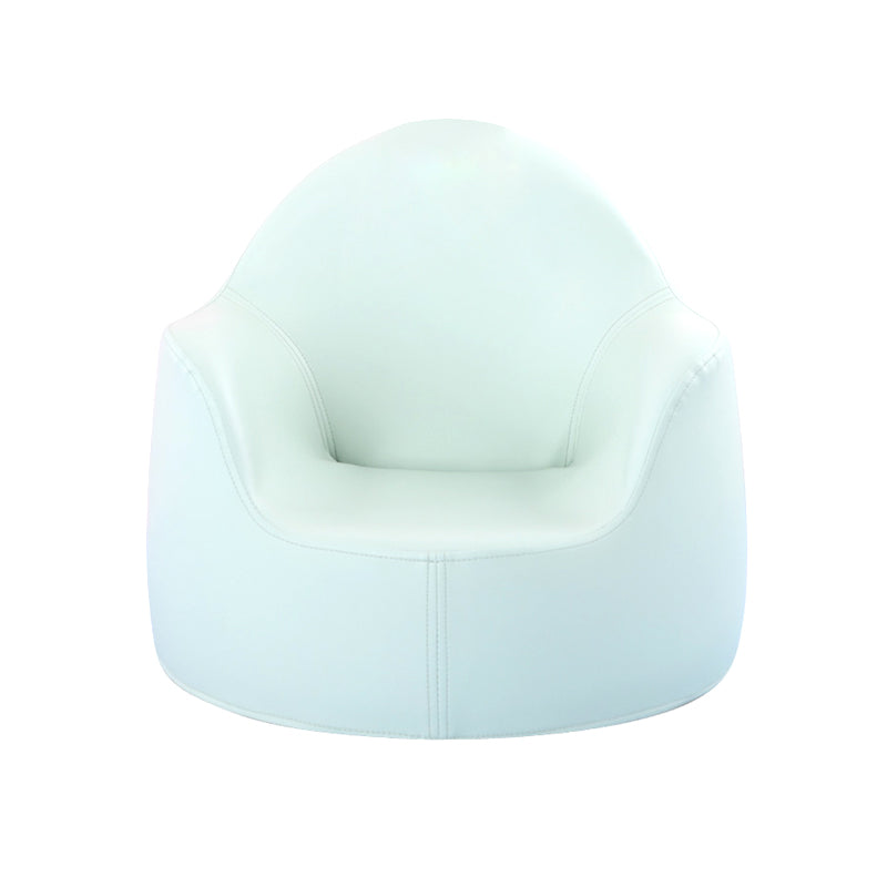 19.69"L x 19.69"W x 17.72"H Modern PU Camel Back Barrel Chair for Living Room