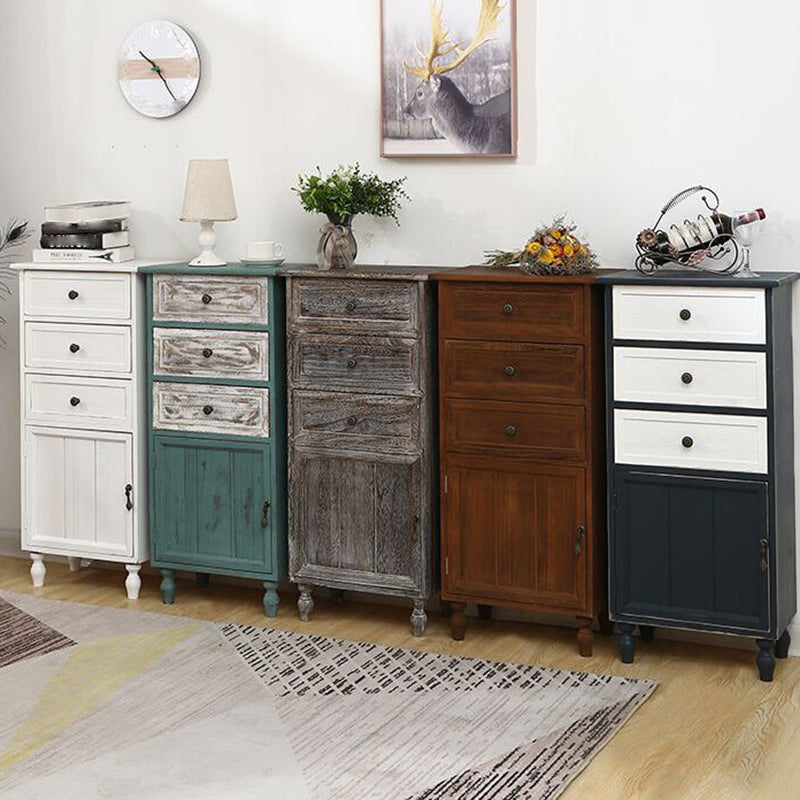 Industrial Accent Cabinet with 1 Door Turned Legs Storage Cabinet with Drawers Clearhalo 'Cabinets & Chests' 'cabinets_chests' 'furn' 'furn_cabinets_chests' 'Furniture' 'Living Room Furniture' 5515819