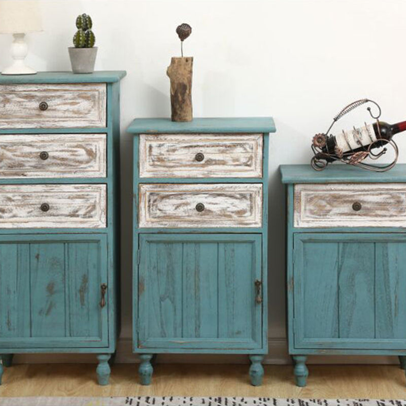 Industrial Accent Cabinet with 1 Door Turned Legs Storage Cabinet with Drawers Clearhalo 'Cabinets & Chests' 'cabinets_chests' 'furn' 'furn_cabinets_chests' 'Furniture' 'Living Room Furniture' 5515823