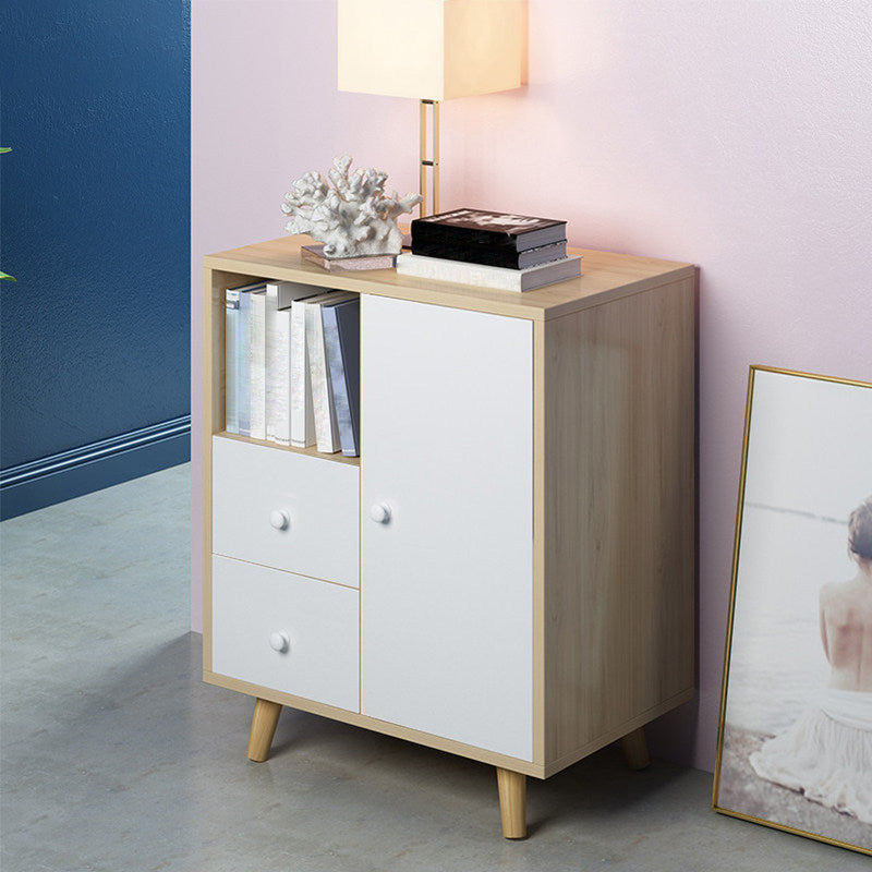Armoire à accent en bois avec tiroirs armoire latérale contemporaine