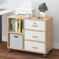 Wooden Accent Cabinet with Drawers Contemporary Side Cabinet