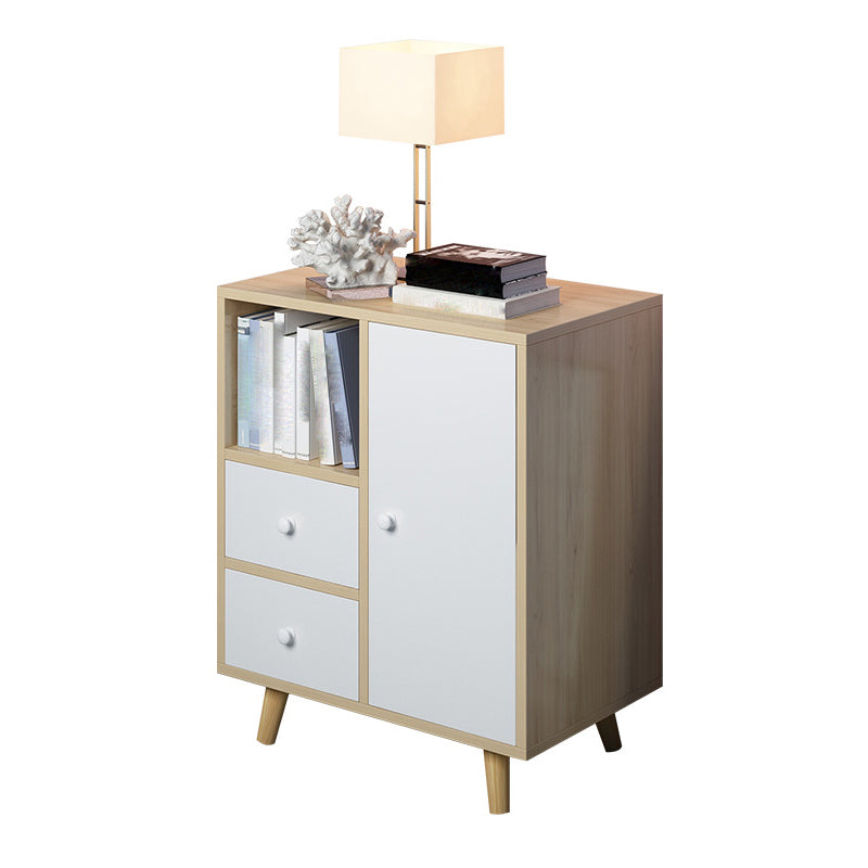 Armoire à accent en bois avec tiroirs armoire latérale contemporaine