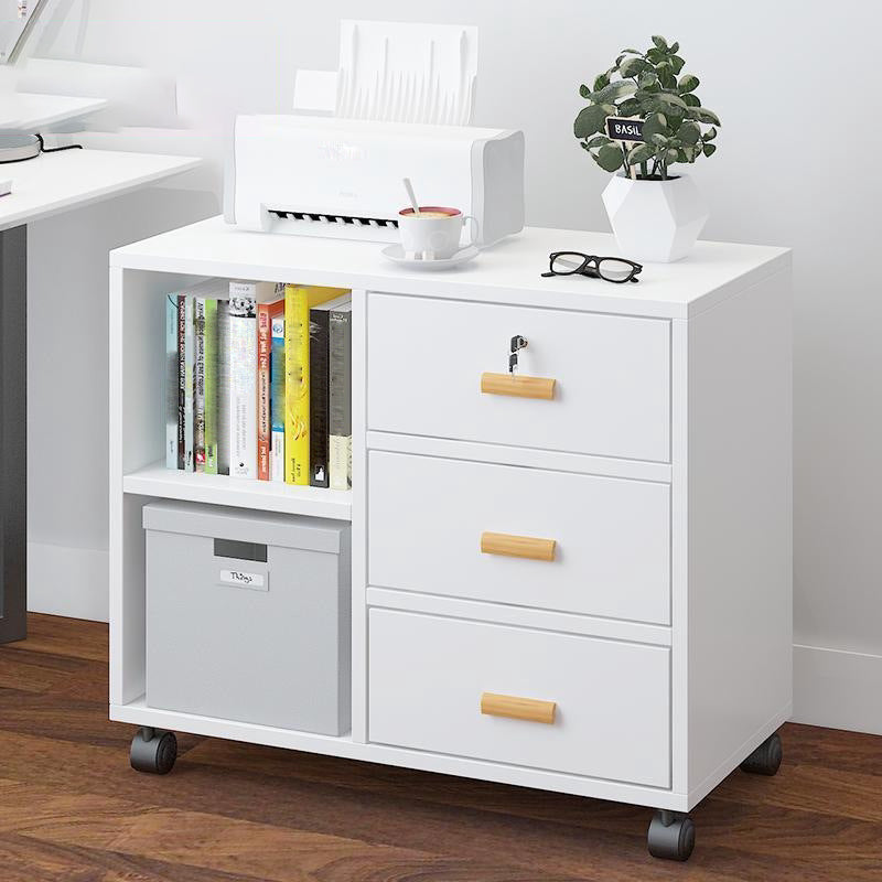 Armoire à accent en bois avec tiroirs armoire latérale contemporaine