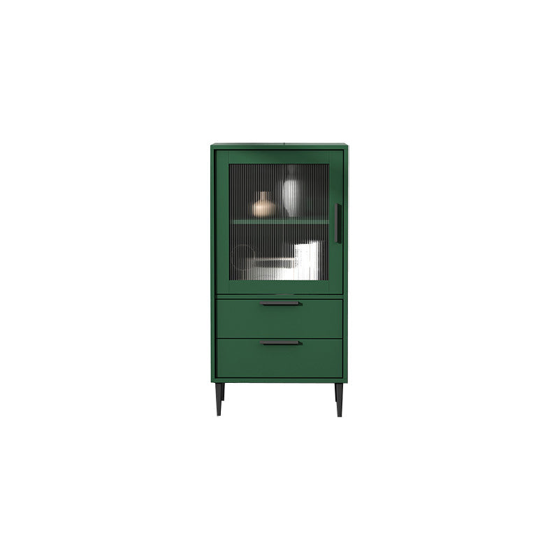 11.81" Wide Wooden Accent Cabinet with 1 Door Modern Side Cabinet with 2 Drawers Clearhalo 'Cabinets & Chests' 'cabinets_chests' 'furn' 'furn_cabinets_chests' 'Furniture' 'Living Room Furniture' 5515854