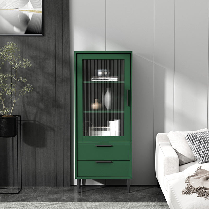 11.81" Wide Wooden Accent Cabinet with 1 Door Modern Side Cabinet with 2 Drawers 12"L x 49"W x 20"H Green Clearhalo 'Cabinets & Chests' 'cabinets_chests' 'furn' 'furn_cabinets_chests' 'Furniture' 'Living Room Furniture' 5515856