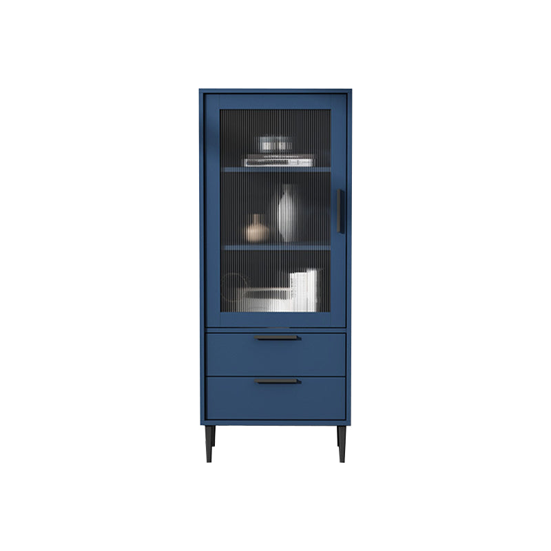 11.81" Wide Wooden Accent Cabinet with 1 Door Modern Side Cabinet with 2 Drawers Clearhalo 'Cabinets & Chests' 'cabinets_chests' 'furn' 'furn_cabinets_chests' 'Furniture' 'Living Room Furniture' 5515863