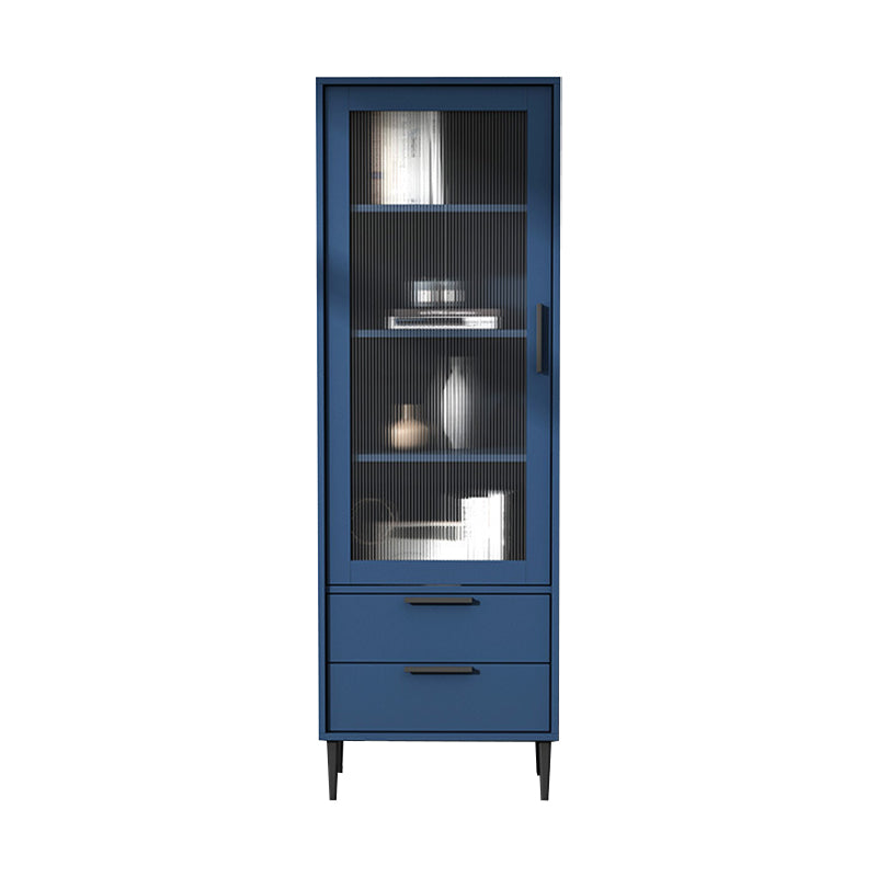 11.81" Wide Wooden Accent Cabinet with 1 Door Modern Side Cabinet with 2 Drawers Clearhalo 'Cabinets & Chests' 'cabinets_chests' 'furn' 'furn_cabinets_chests' 'Furniture' 'Living Room Furniture' 5515864