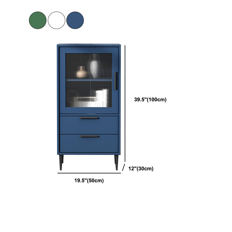 11.81" Wide Wooden Accent Cabinet with 1 Door Modern Side Cabinet with 2 Drawers Clearhalo 'Cabinets & Chests' 'cabinets_chests' 'furn' 'furn_cabinets_chests' 'Furniture' 'Living Room Furniture' 5515866