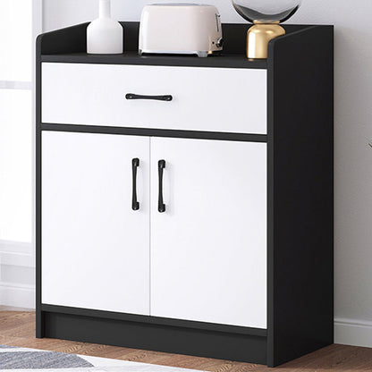 Cassa di accento con cassetto toracano contemporaneo in legno con 2/1 porta