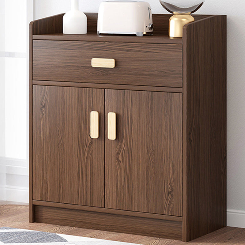 Cassa di accento con cassetto toracano contemporaneo in legno con 2/1 porta