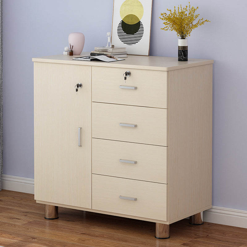 15.74" Wide Accent Chest Wood Contemporary Chest with Drawers 28"L x 16"W x 31.6"H Beige Clearhalo 'Cabinets & Chests' 'cabinets_chests' 'furn' 'furn_cabinets_chests' 'Furniture' 'Living Room Furniture' 5515932