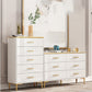 11.81" Wide Accent Chest White Contemporary Chest with Drawers Clearhalo 'Cabinets & Chests' 'cabinets_chests' 'furn' 'furn_cabinets_chests' 'Furniture' 'Living Room Furniture' 5515948