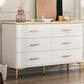 11.81" Wide Accent Chest White Contemporary Chest with Drawers 47"L x 12"W x 31"H Gold Clearhalo 'Cabinets & Chests' 'cabinets_chests' 'furn' 'furn_cabinets_chests' 'Furniture' 'Living Room Furniture' 5515951