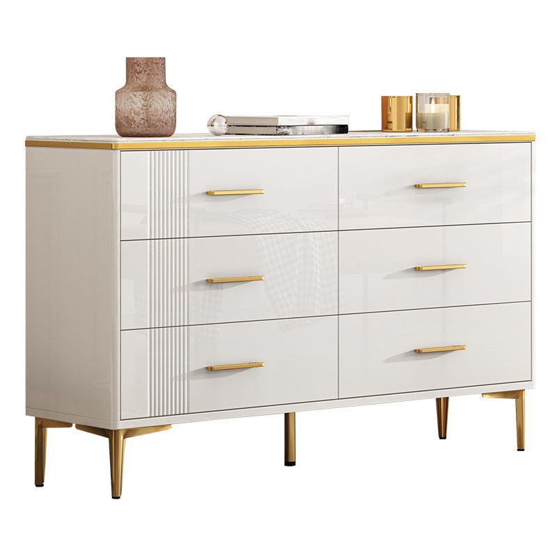 11.81" Wide Accent Chest White Contemporary Chest with Drawers Clearhalo 'Cabinets & Chests' 'cabinets_chests' 'furn' 'furn_cabinets_chests' 'Furniture' 'Living Room Furniture' 5515953