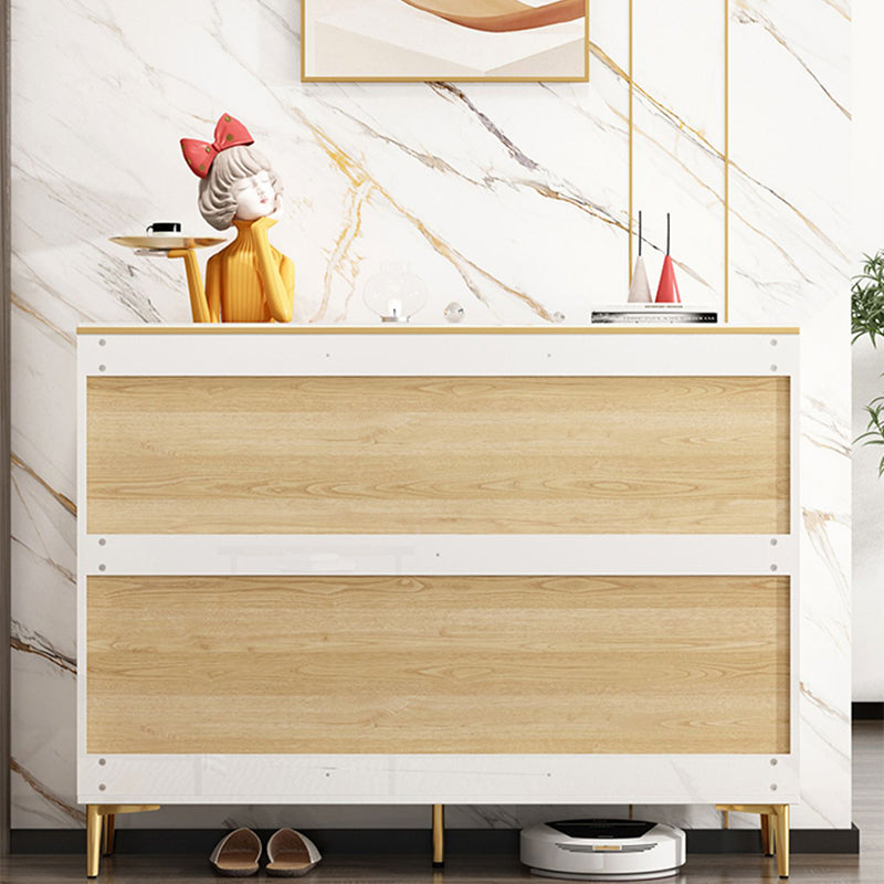 11.81" Wide Accent Chest White Contemporary Chest with Drawers Clearhalo 'Cabinets & Chests' 'cabinets_chests' 'furn' 'furn_cabinets_chests' 'Furniture' 'Living Room Furniture' 5515958