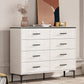 11.81" Wide Accent Chest White Contemporary Chest with Drawers Clearhalo 'Cabinets & Chests' 'cabinets_chests' 'furn' 'furn_cabinets_chests' 'Furniture' 'Living Room Furniture' 5515960
