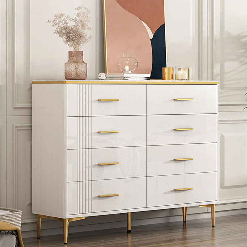 11.81" Wide Accent Chest White Contemporary Chest with Drawers Clearhalo 'Cabinets & Chests' 'cabinets_chests' 'furn' 'furn_cabinets_chests' 'Furniture' 'Living Room Furniture' 5515961