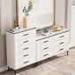 11.81" Wide Accent Chest White Contemporary Chest with Drawers Clearhalo 'Cabinets & Chests' 'cabinets_chests' 'furn' 'furn_cabinets_chests' 'Furniture' 'Living Room Furniture' 5515964