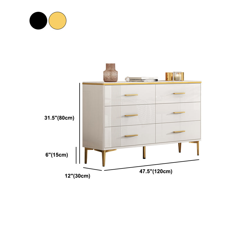 11.81" Wide Accent Chest White Contemporary Chest with Drawers Clearhalo 'Cabinets & Chests' 'cabinets_chests' 'furn' 'furn_cabinets_chests' 'Furniture' 'Living Room Furniture' 5515967