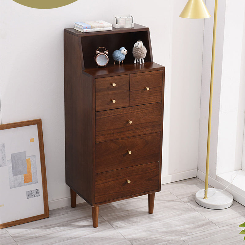 15,74 "cassa di accento largo con gambe dritte torace contemporaneo con 6 cassetti