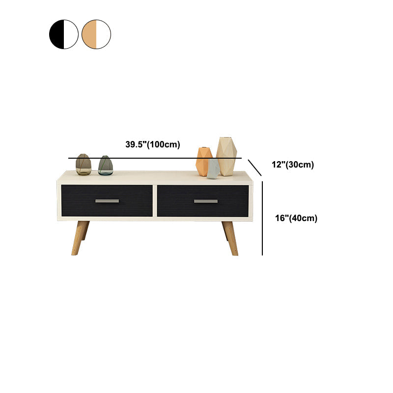 Scandinavian Style Wood TV Stand Enclosed Storage Stand Console with Drawers Clearhalo 'furn' 'furn_tv_stands_entertainment_centers' 'Furniture' 'Living Room Furniture' 'TV Stands & Entertainment Centers' 'TV Stands & Media Storage Furniture' 'tv_stands_entertainment_centers' 5516146