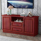Mueble para TV de 2 puertas de madera estilo escandinavo Consola para TV con estante