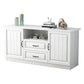 Mueble para TV de 2 puertas de madera estilo escandinavo Consola para TV con estante