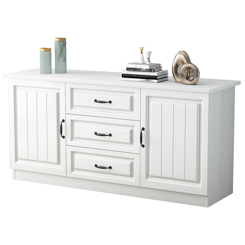 Mueble para TV de 2 puertas de madera estilo escandinavo Consola para TV con estante