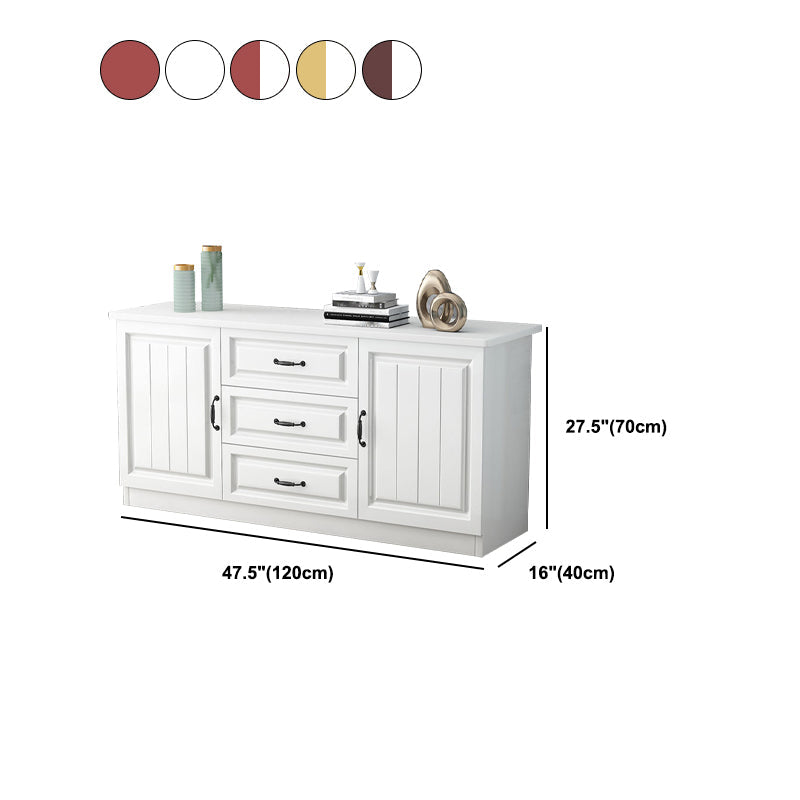 Mueble para TV de 2 puertas de madera estilo escandinavo Consola para TV con estante