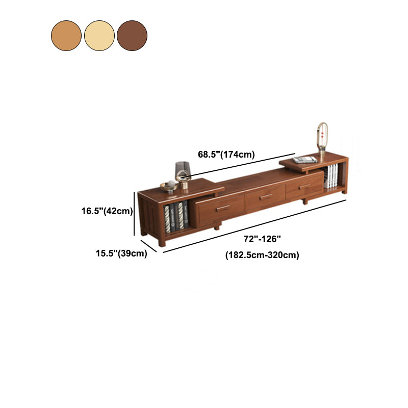 Traditionelle TV -Medien stehen mit Schubladen Gummi -TV -Stand -Standkonsole