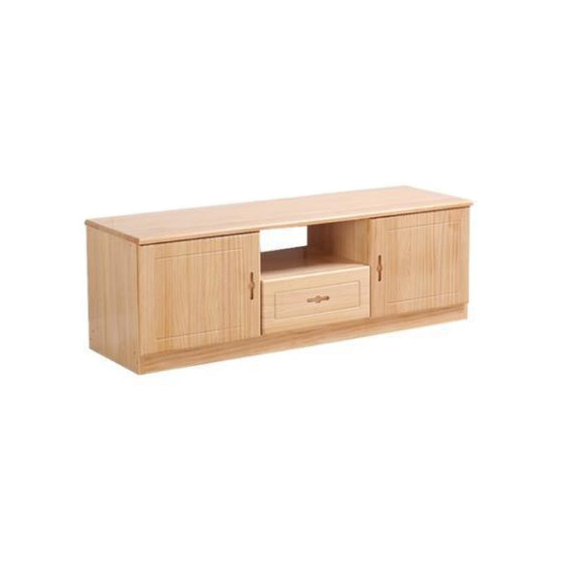 Scandinavian Pine Wood TV Media Stand Natural Wood Media Console with Drawers Clearhalo 'furn' 'furn_tv_stands_entertainment_centers' 'Furniture' 'Living Room Furniture' 'TV Stands & Entertainment Centers' 'TV Stands & Media Storage Furniture' 'tv_stands_entertainment_centers' 5516244