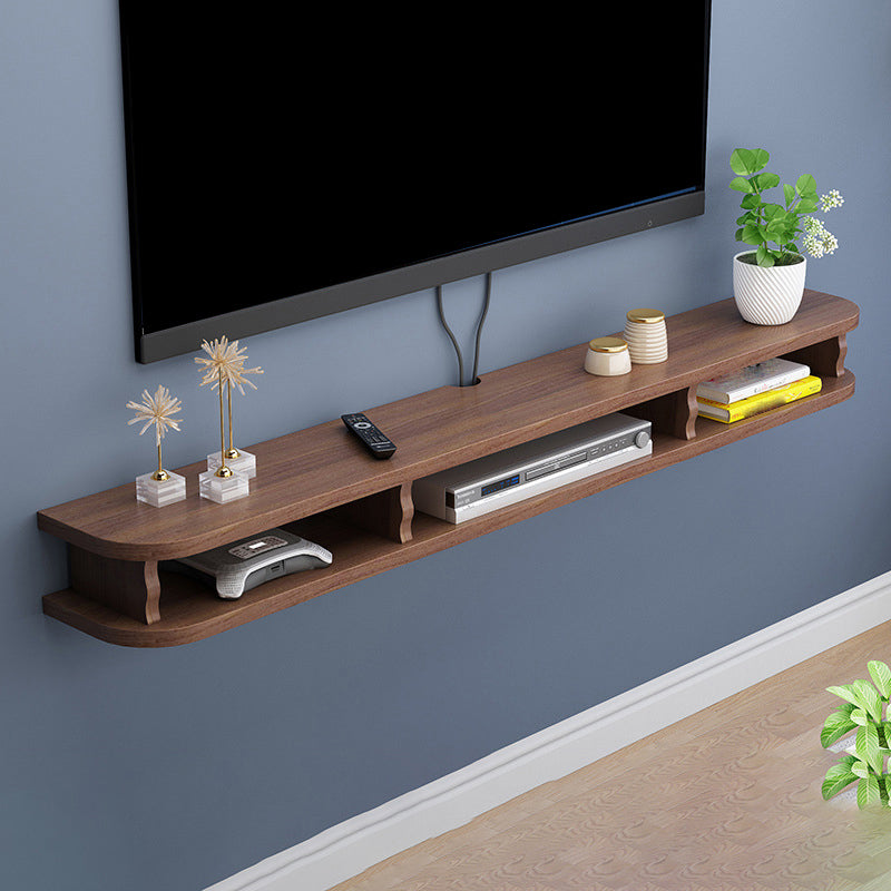 Modern Style Wood TV Stand Floating Cable Management TV Console Brown Clearhalo 'furn' 'furn_tv_stands_entertainment_centers' 'Furniture' 'Living Room Furniture' 'TV Stands & Entertainment Centers' 'TV Stands & Media Storage Furniture' 'tv_stands_entertainment_centers' 5516262